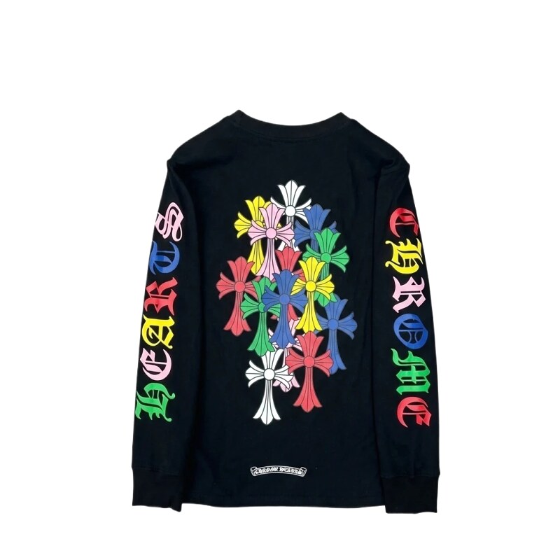Chrome Hearts Colorful Cross Black Long-sleeve (T-shirt)