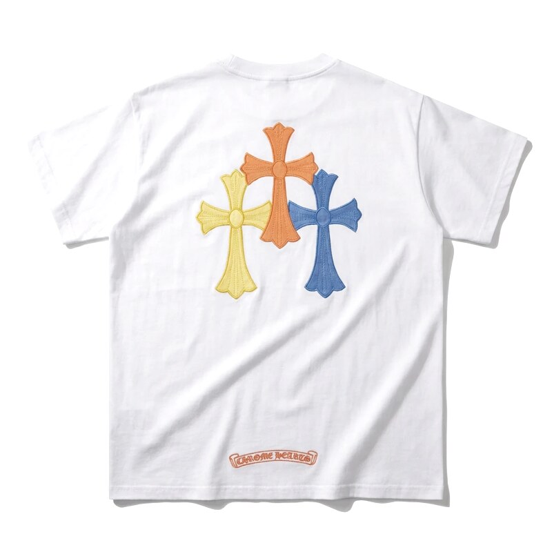 Chrome Hearts Colorful Cross White T-shirt