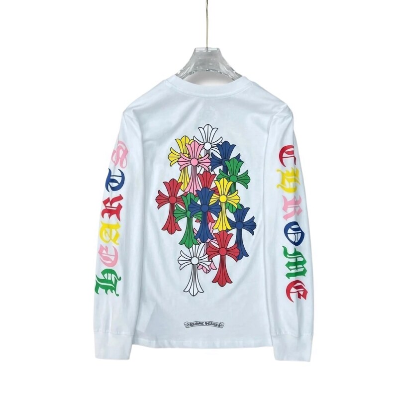 Chrome Hearts Colorful Floral Long-Sleeve T-Shirt