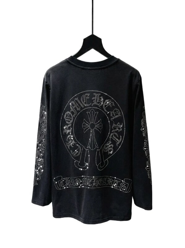 Chrome Hearts Cross Dark Style Black T-shirt