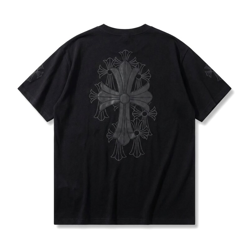 Chrome Hearts cross dark style short-sleeve shirt