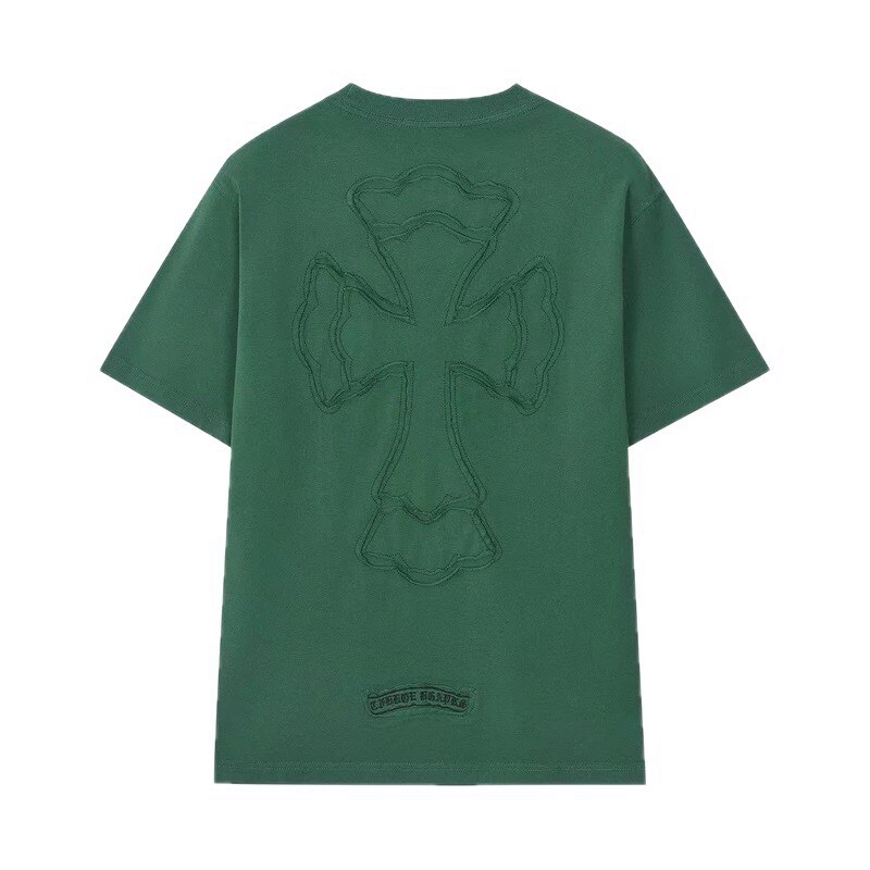 Chrome Hearts Cross High Street Style Green Short-sleeve T-shirt