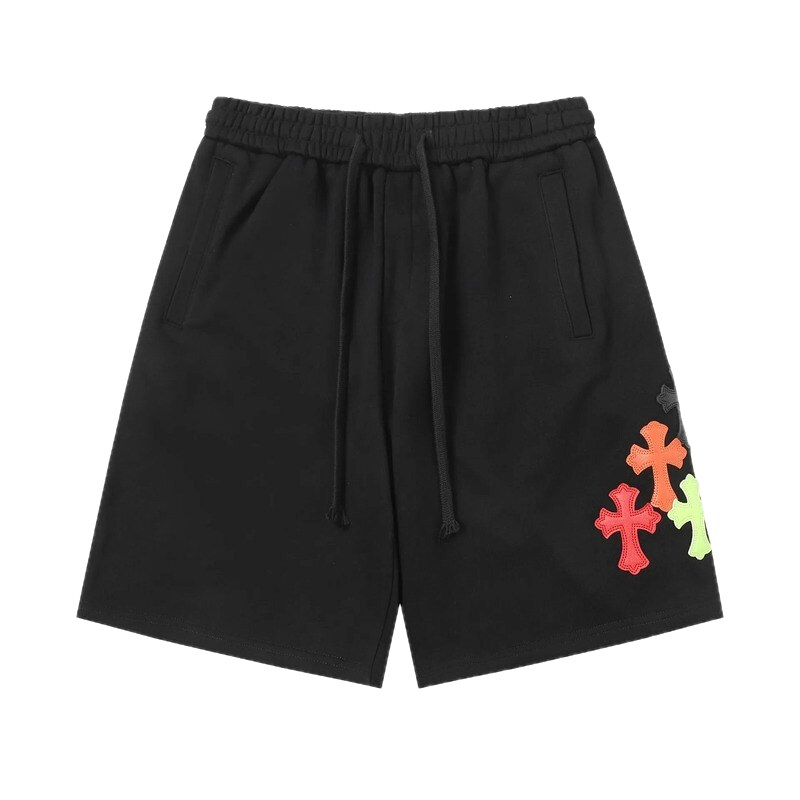 Chrome Hearts Cross Trendy Cool Black Shorts