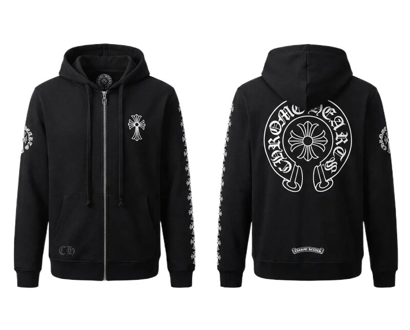 Chrome Hearts Cross Trendy Cool Black Sweatshirt