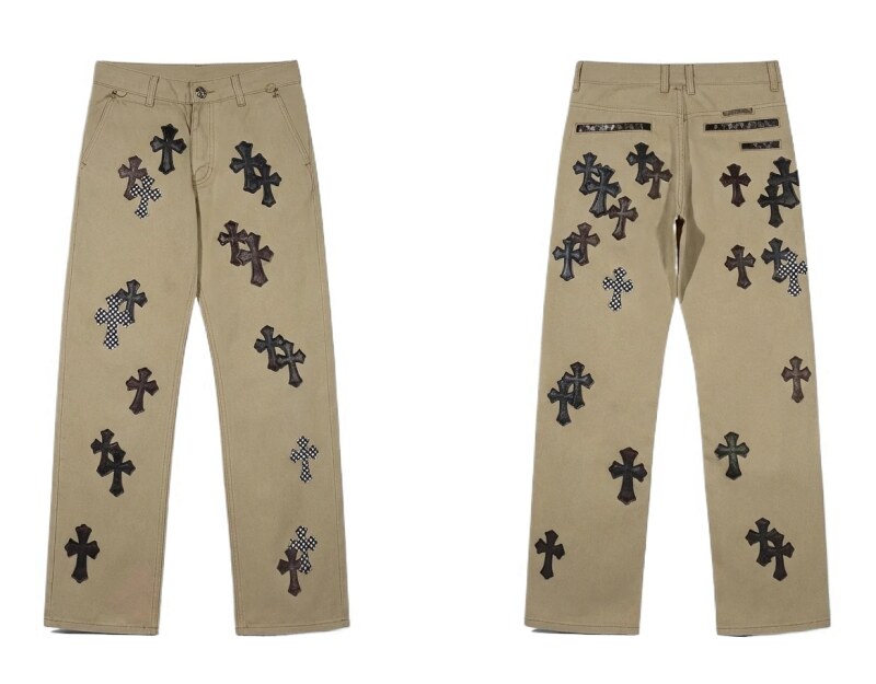 Chrome Hearts Cross Vintage Khaki Pants
