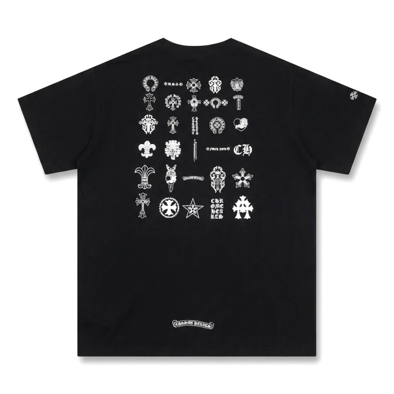Chrome Hearts dark style black T-shirt