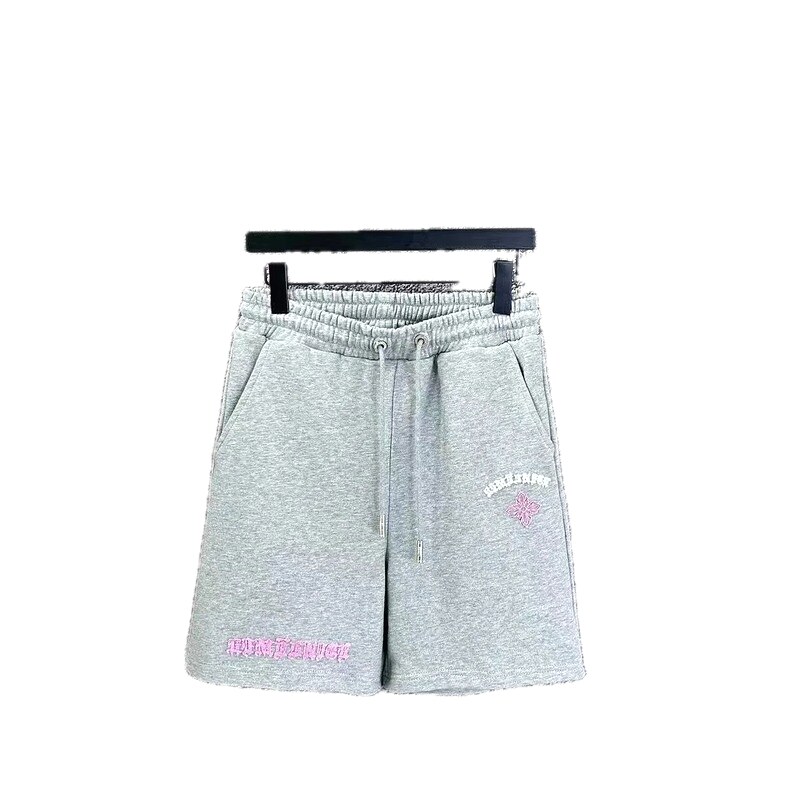 Chrome Hearts Embroidered Casual Style Grey Shorts