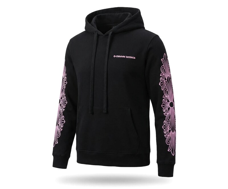 Chrome Hearts Gothic Style Black Hoodie