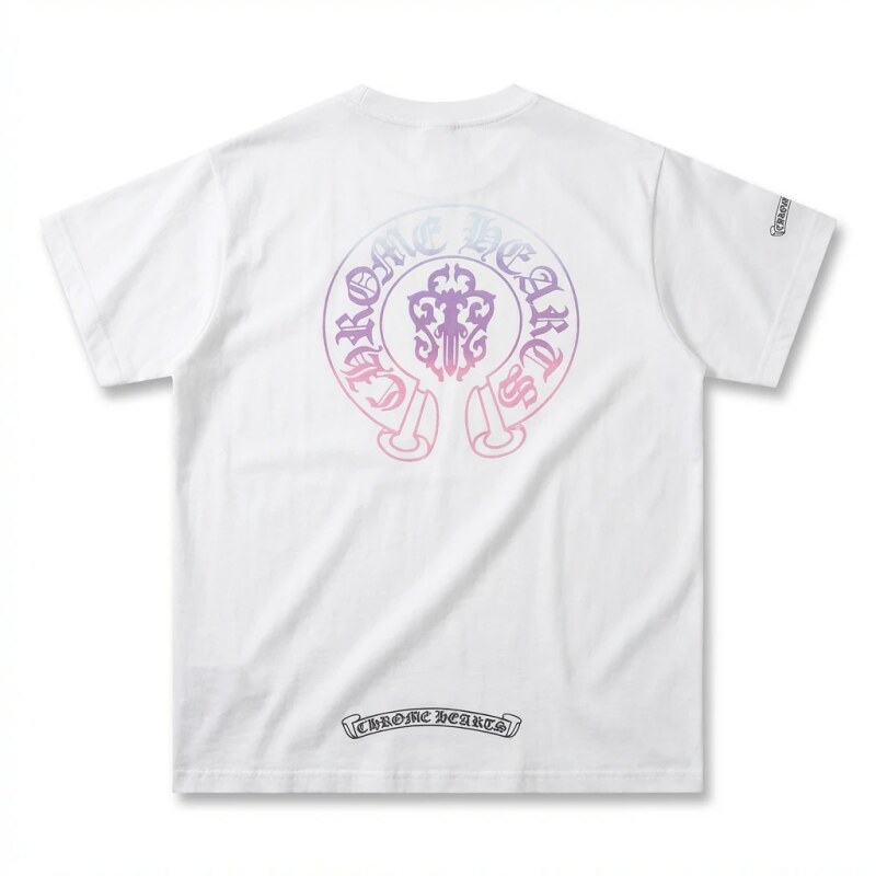 Chrome Hearts Gradient Retro White T-shirt