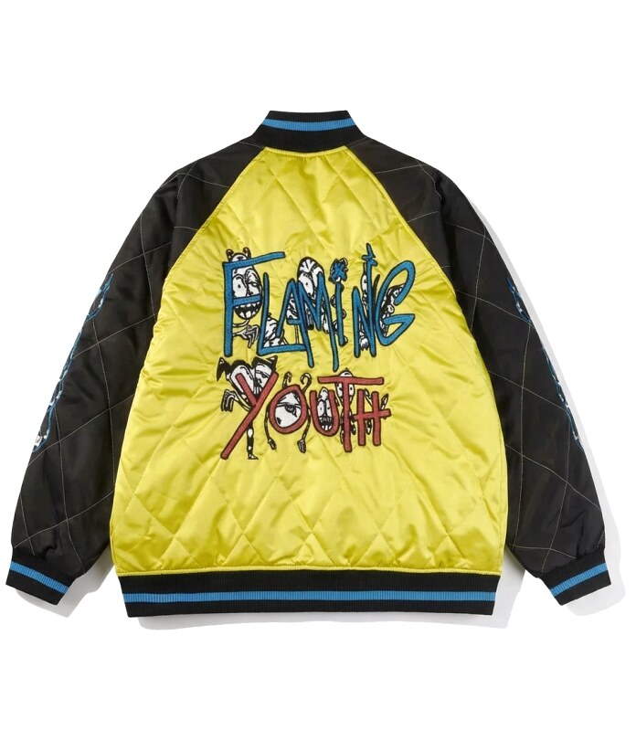 Chrome Hearts graffiti-style yellow and black jacket