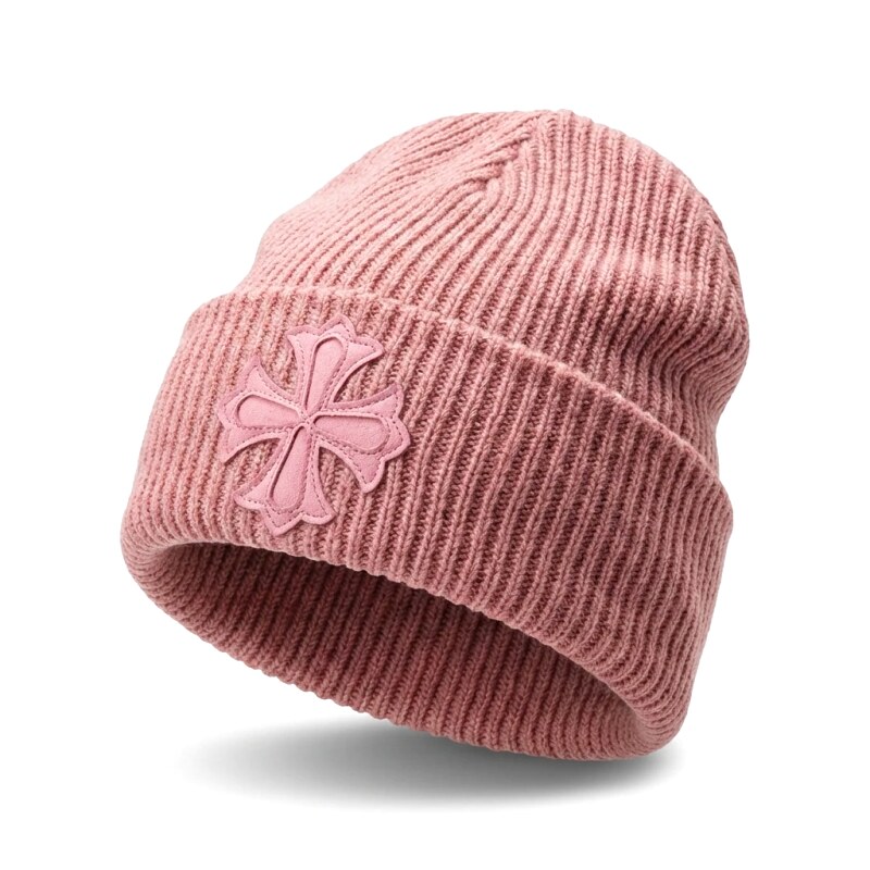 Chrome Hearts Pink Trendy and Cool Knitted Hat