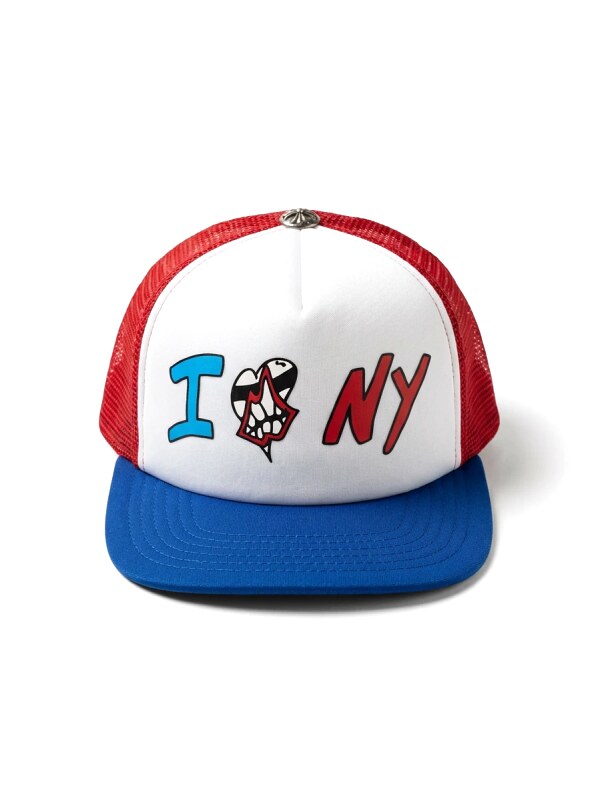 Chrome Hearts red, white and blue trendy brand hat