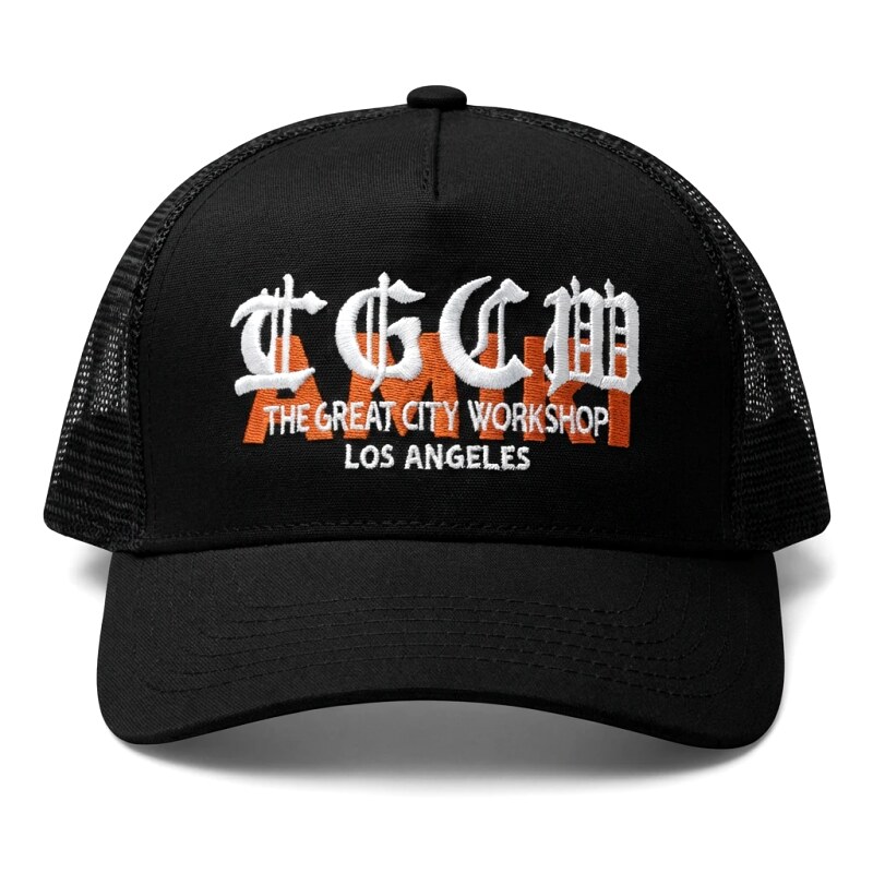 Chrome Hearts retro-style black hat