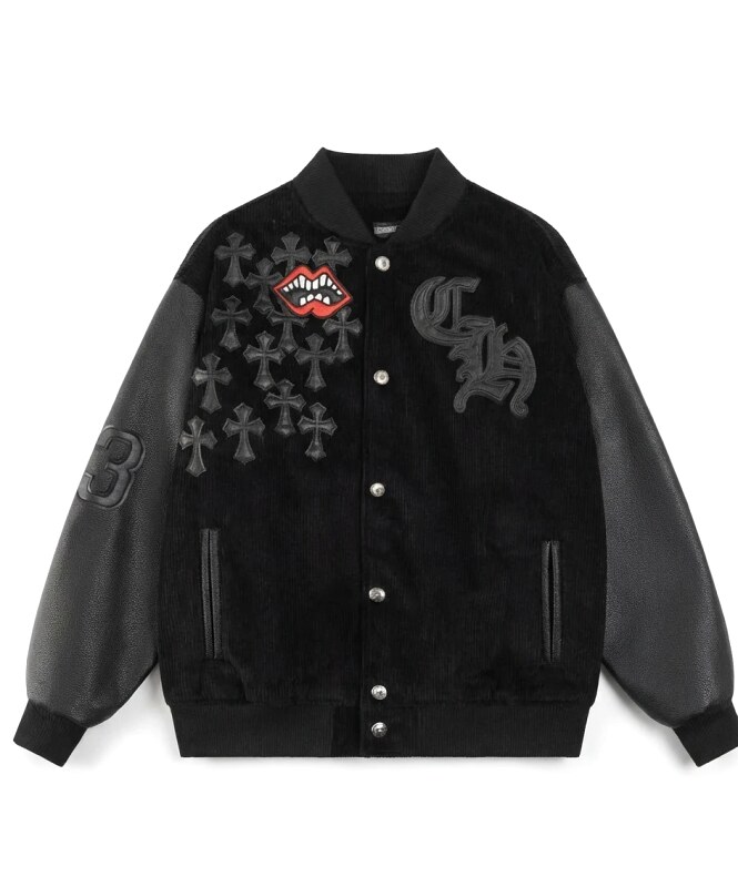 Chrome Hearts Retro Style Black Jacket