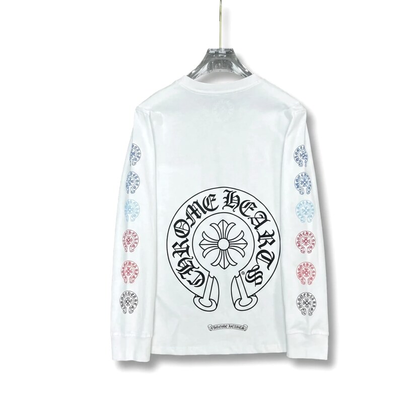 Chrome Hearts Retro Style White Long-Sleeve