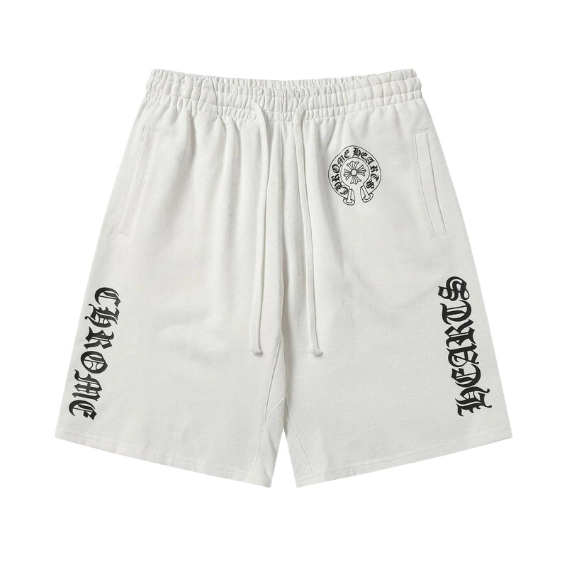 Chrome Hearts trendy and cool white shorts