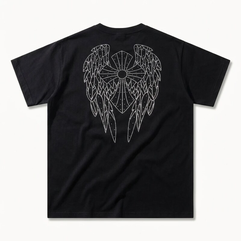 Chrome Hearts Wings Dark Style T-shirt