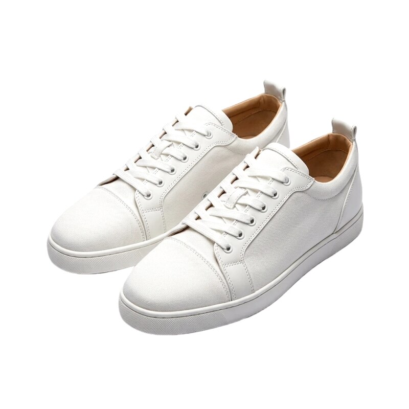 CL white minimalist style canvas shoes