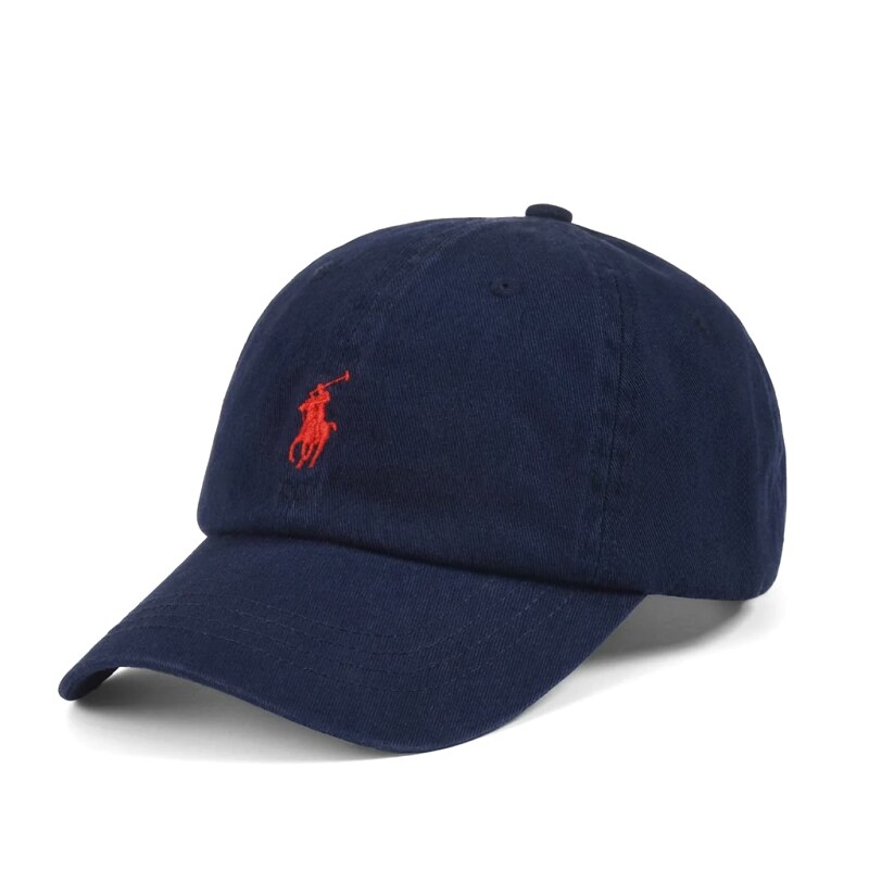 Classic dark blue baseball cap of Ralph Lauren