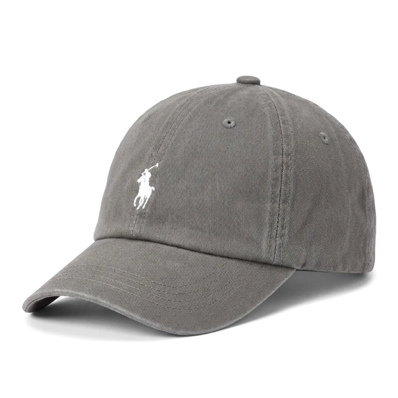 Classic gray baseball cap of Ralph Lauren