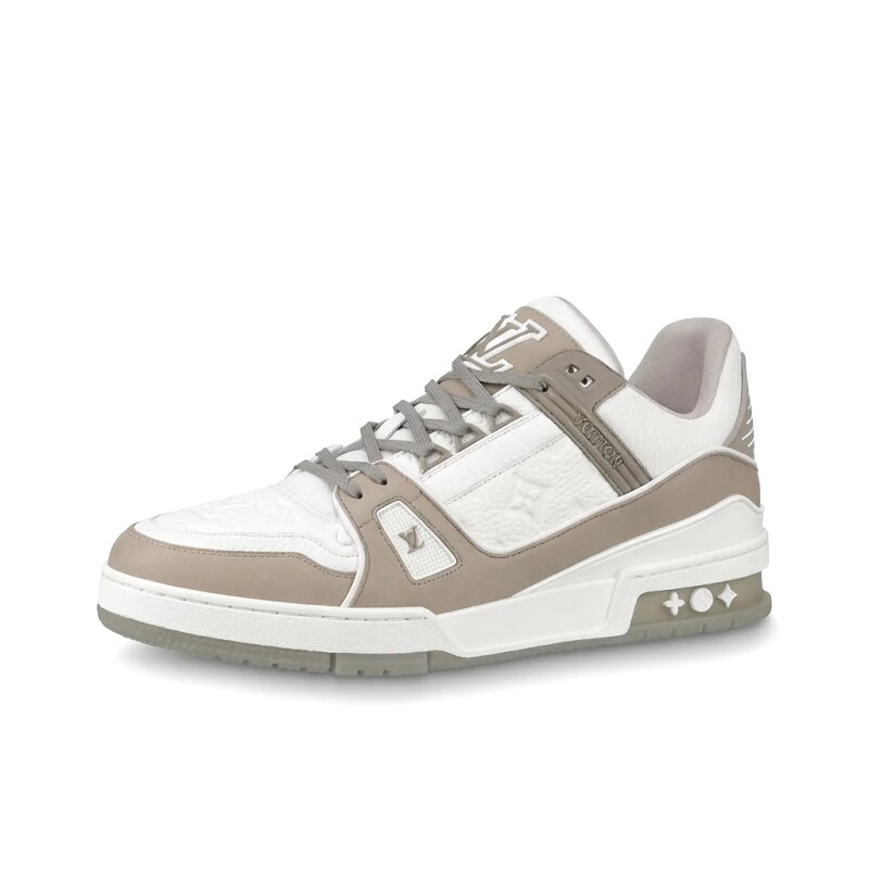 Classic LV Gray and White Casual Shoes