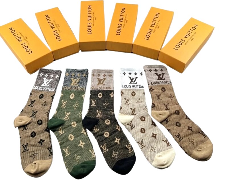 Classic retro-style socks of Louis Vuitton