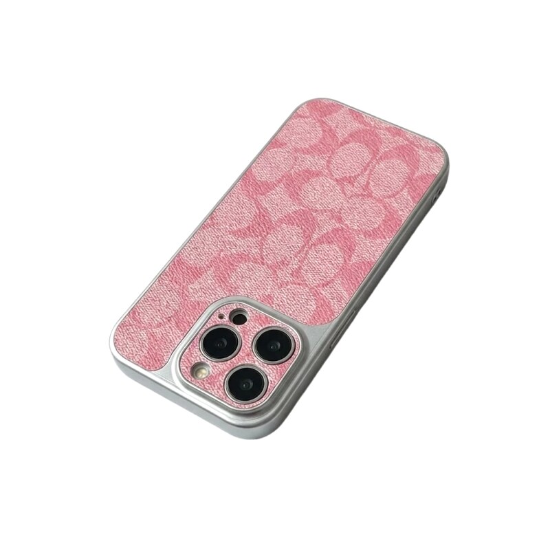 Coach Printed Fashion Style Pink iPhone Case