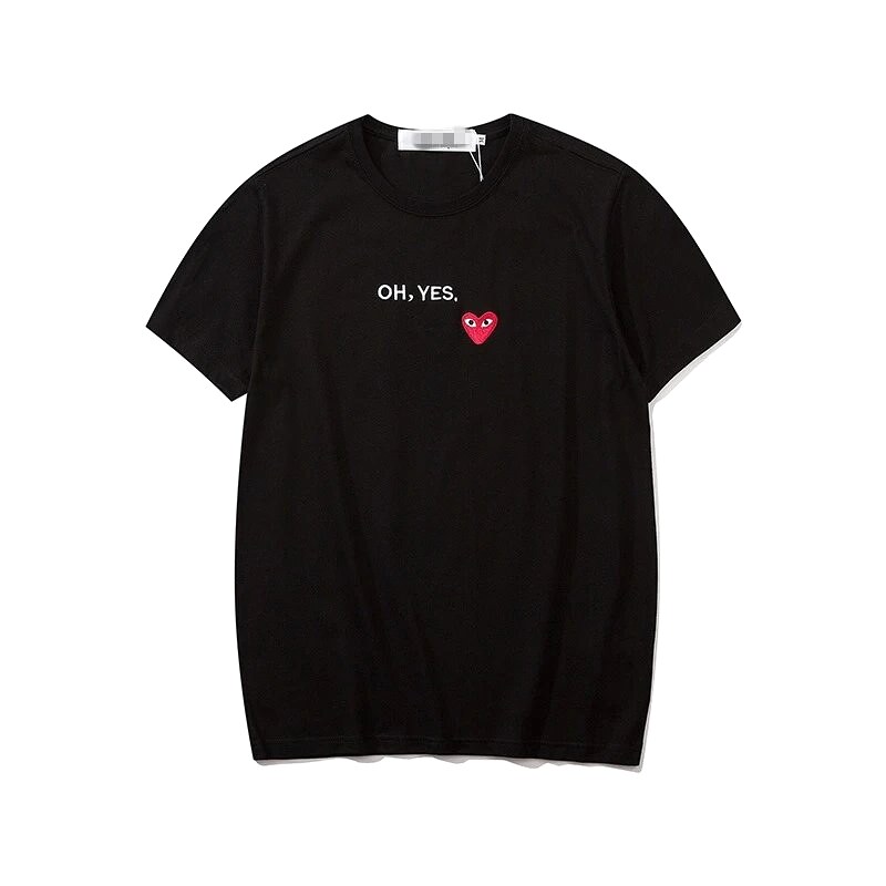 Comme des Garcons PLAY 2021-87 Black Style 2187 Heart Logo T-Shirt Logo Detail