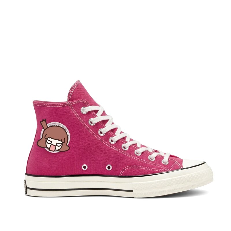 Converse Cartoon Cool Style Rose Red Shoes