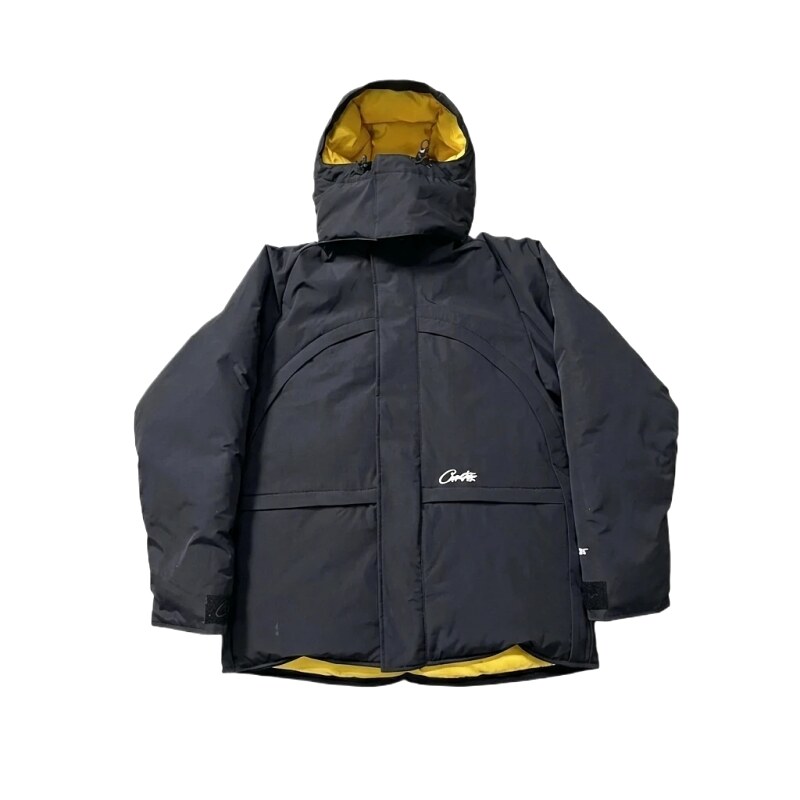 Corteiz Black Functional Style Cotton-padded Jacket