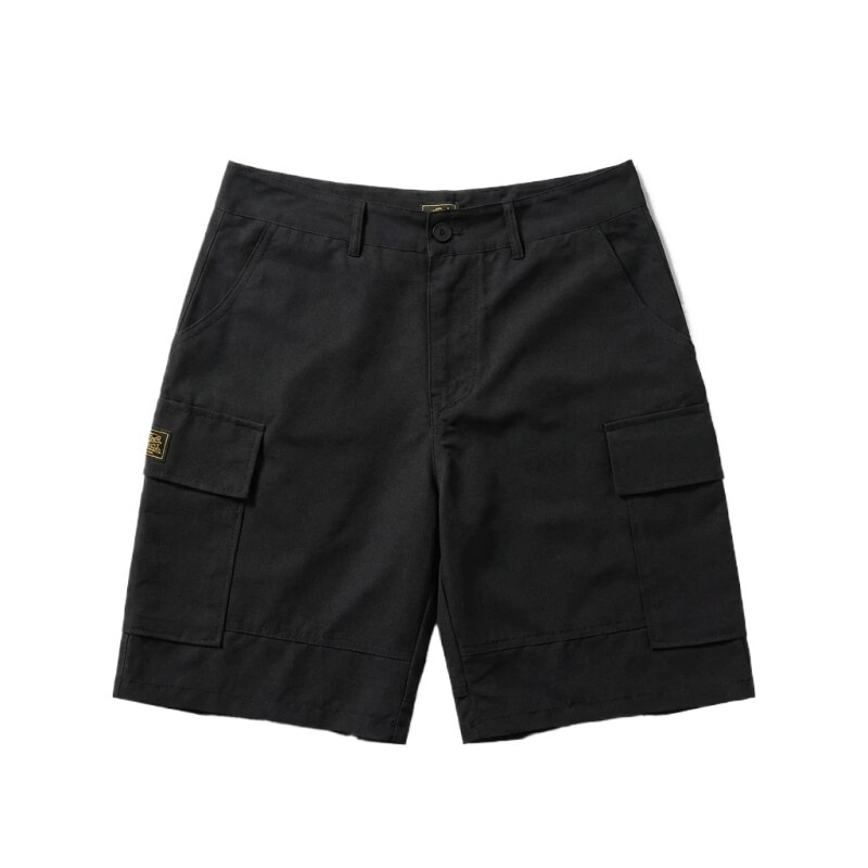 Corteiz Black Workwear-Style Shorts