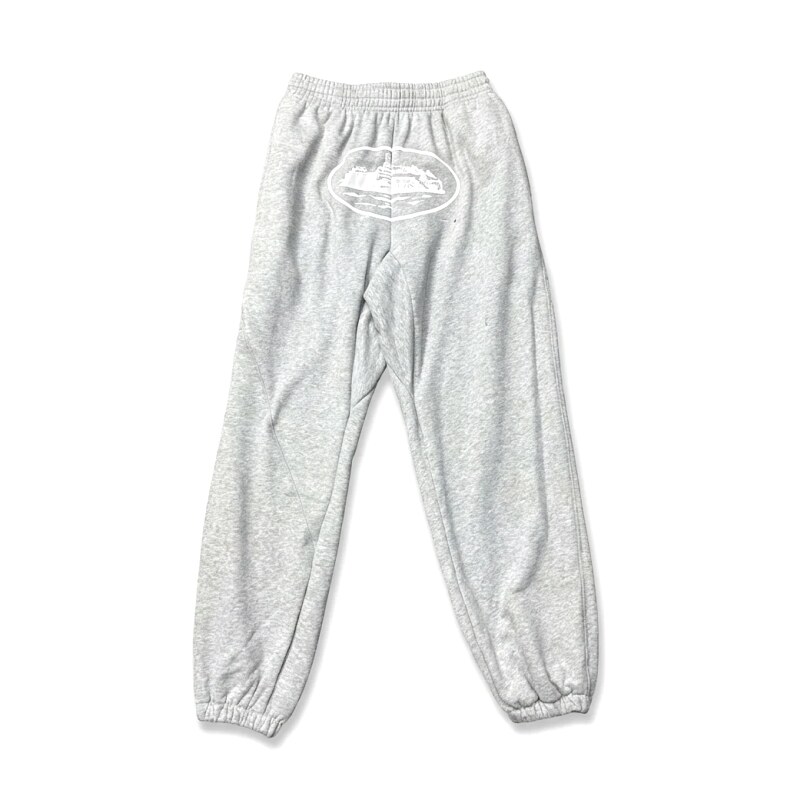 Corteiz Casual Style Grey Sweatpants