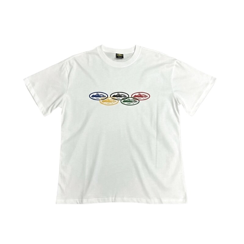 Corteiz Colorful Pattern Casual White T-shirt