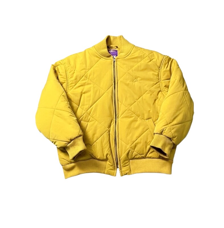 Corteiz Diamond - Patterned Trendy and Cool Yellow Padded Coat