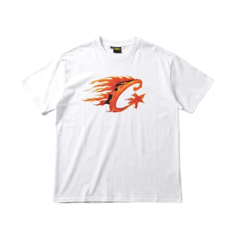 Corteiz Flame Wind White T-shirt