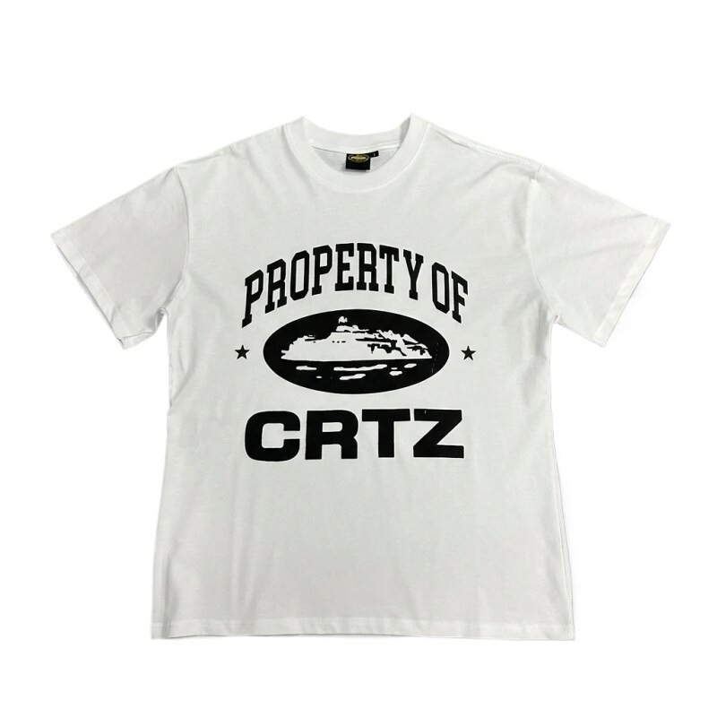 Corteiz letter - printed white T - shirt