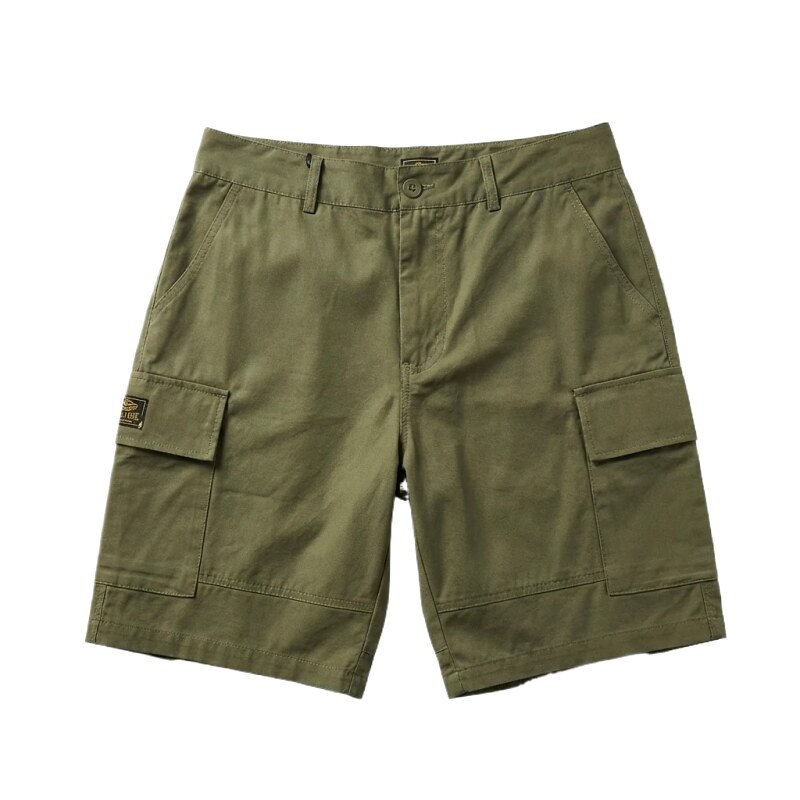 Corteiz military green shorts in workwear style