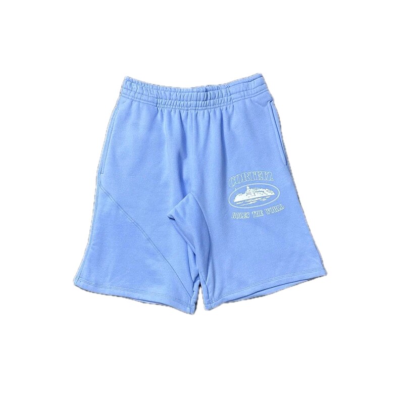 Corteiz Nautical Style Light Blue Shorts