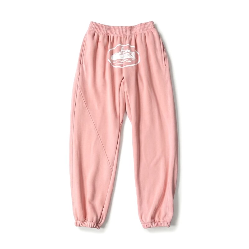 Corteiz Printed Casual Style Pink Pants