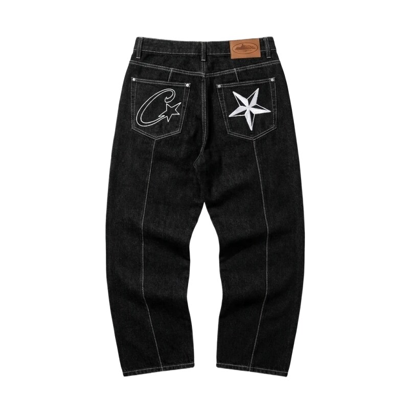 Corteiz printed retro-style jeans