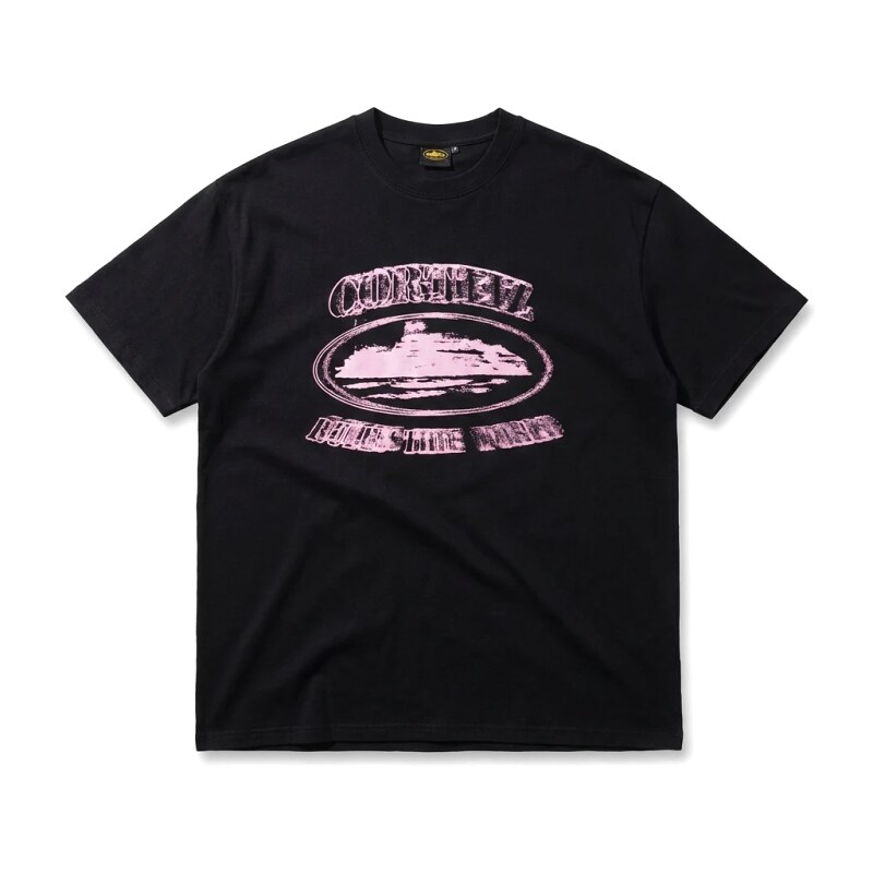 Corteiz Printed Trendy Black T-shirt