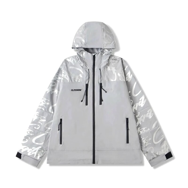 Corteiz Printed Trendy Cool Grey Jacket
