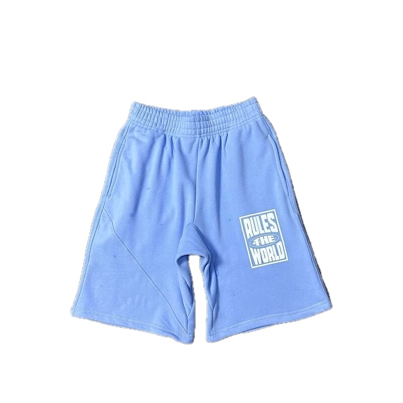 Corteiz Rules light blue shorts