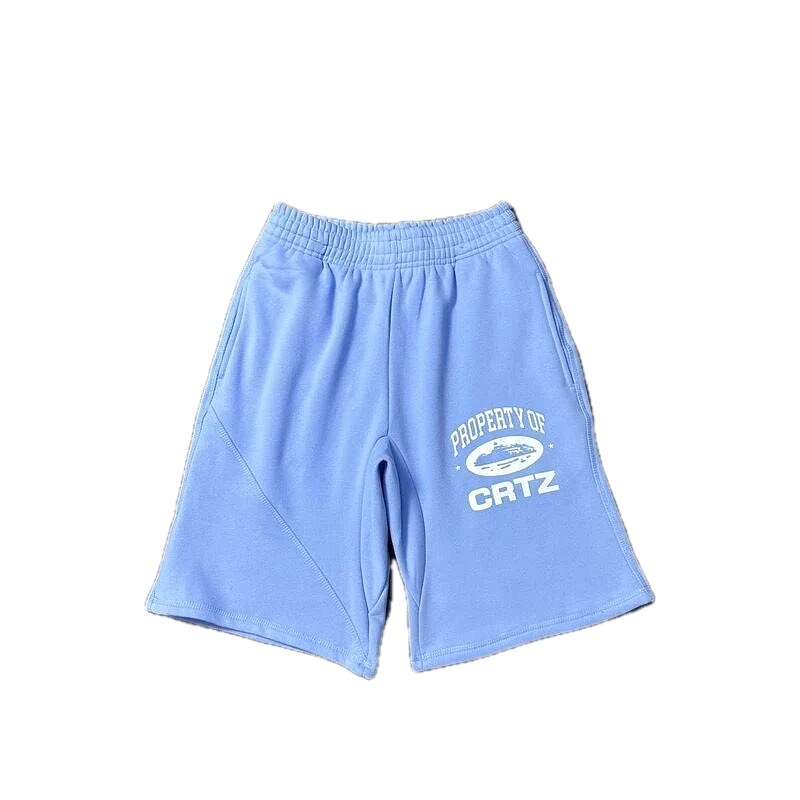 Corteiz sporty light blue shorts