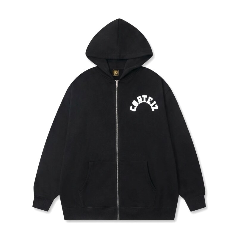 Corteiz street-style black hoodie