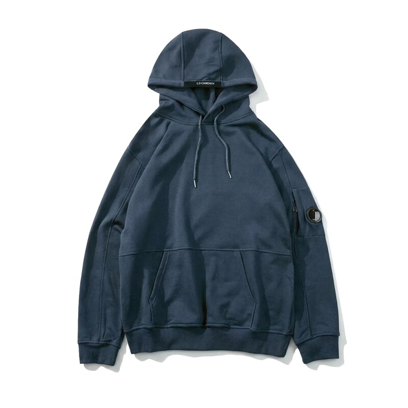 C.P. COMPANY Minimalist Style Navy Blue Sweatshirt