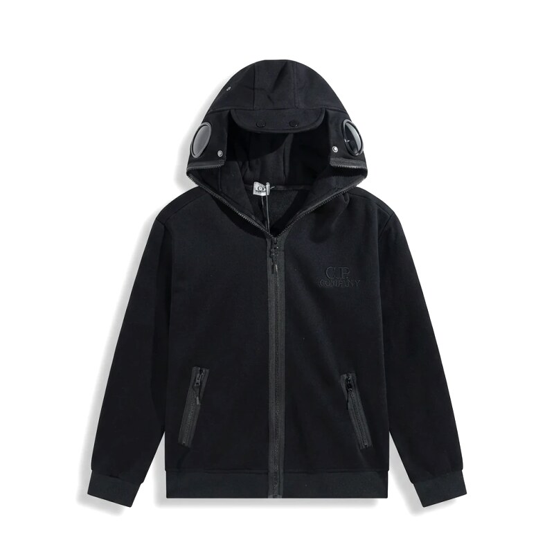 C.P. Functional Style Black Hoodie