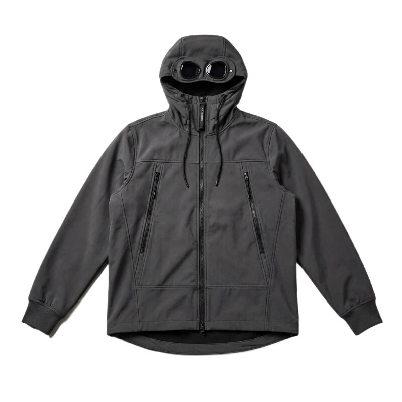 C.P. Hooded Functional Style Grey Coat