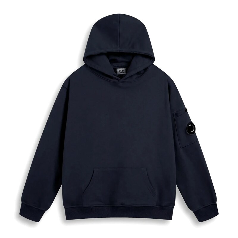 C.P. Navy Blue Minimalist Style Hoodie