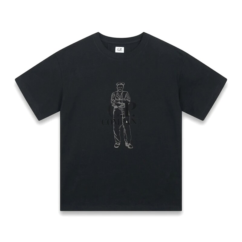 C.P. retro style black T-shirt
